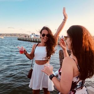 Open Linen Free People Dress